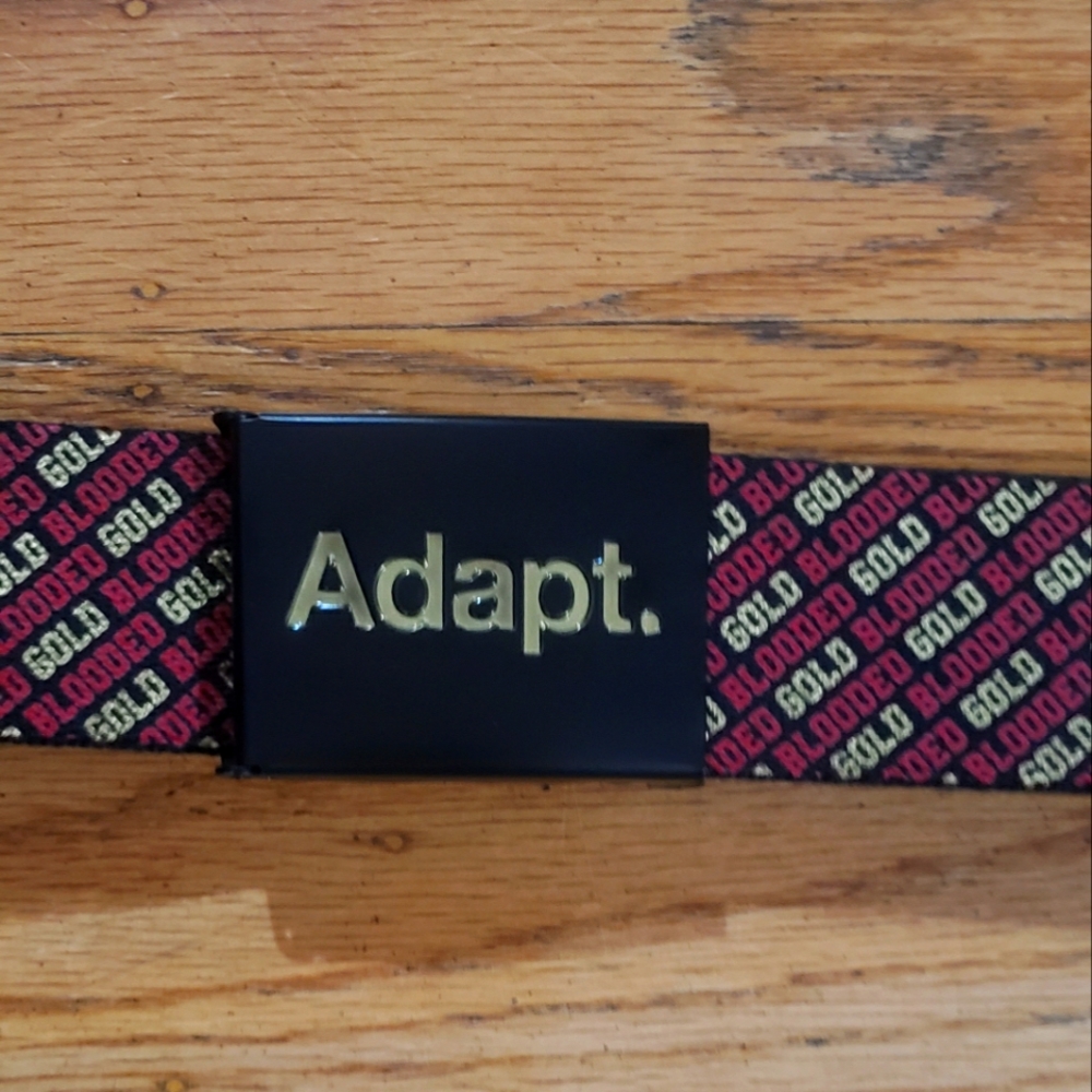 Adapt Clothing Gold Blooded Belt NWOT